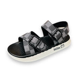 Grey Strap Sandals